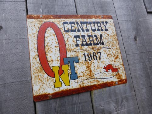 vintage sign century farm