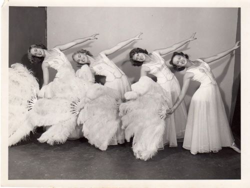 vintage ballerina fan