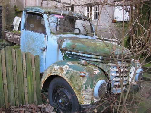 vintage cars rust