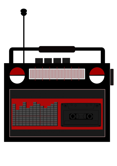 vintage radio tape
