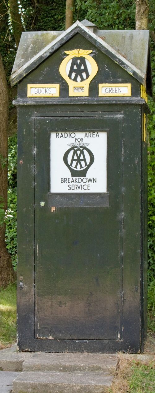 Vintage AA Breakdown Call Box