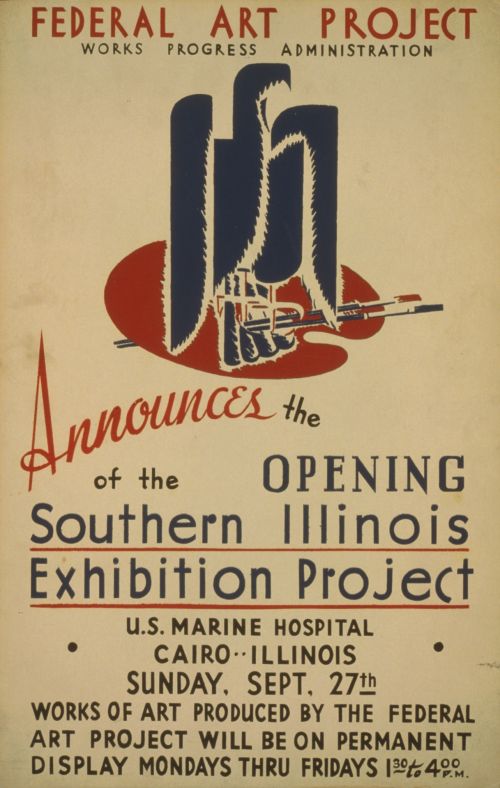 Vintage Art Exhibition Poster