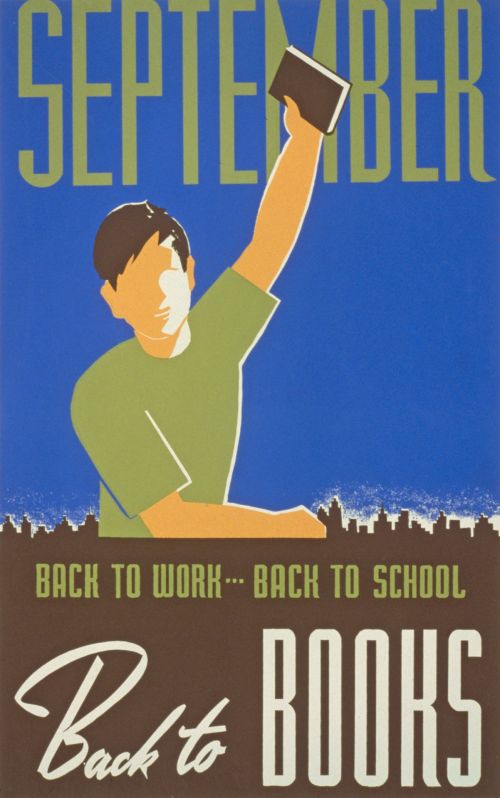 Vintage Back To School Poster