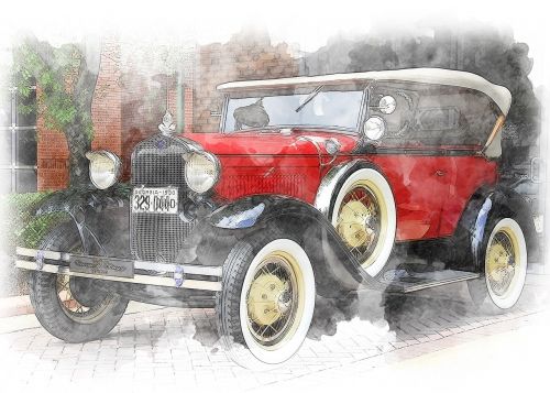 vintage car classic automobile style