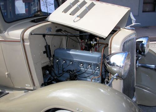 Vintage Car And Engine