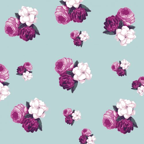 Vintage Floral Roses Wallpaper