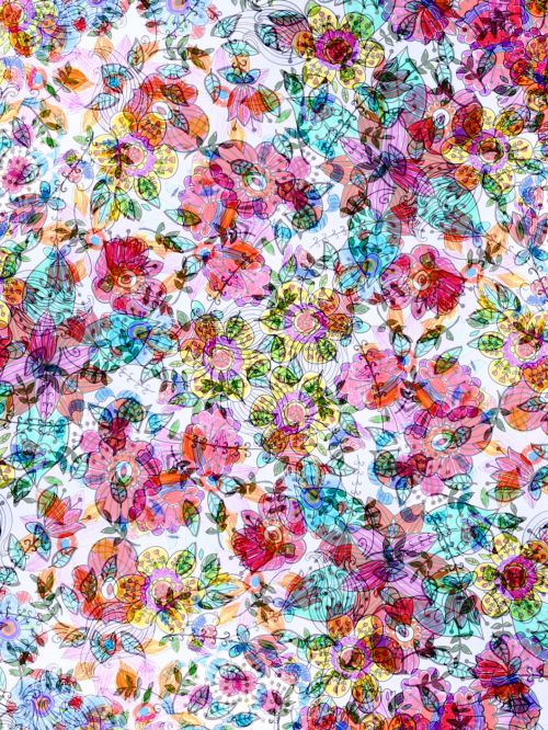 Vintage Floral Wallpaper - Pink