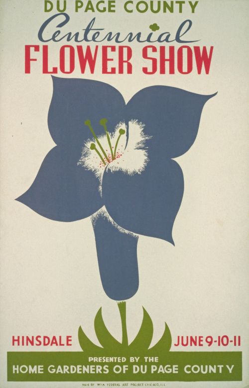 Vintage Flower Show Poster