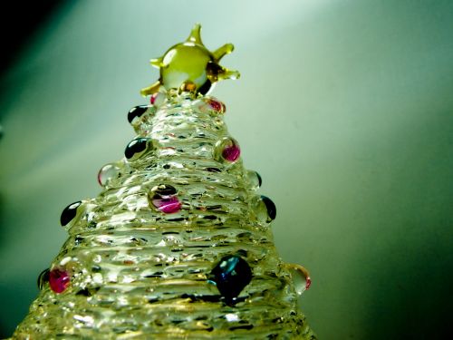 Vintage Glass Christmas Tree