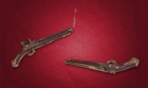 vintage gun dueling pistol weapons