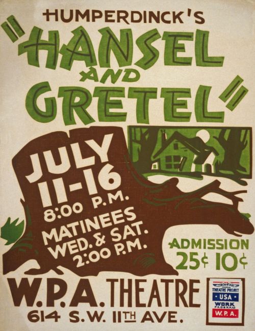 Vintage Hansel &amp; Gretel Poster