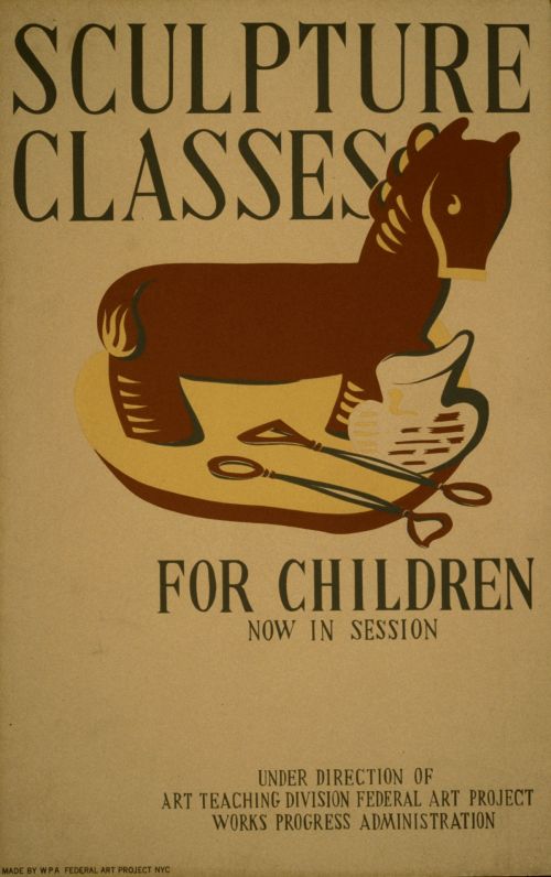 Vintage Kids Art Poster