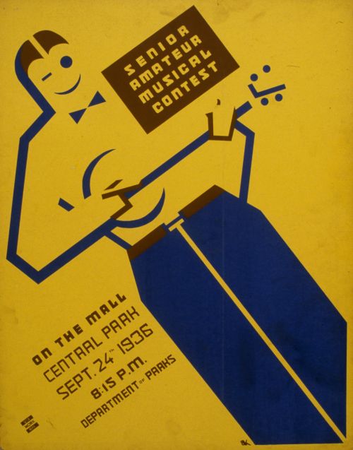Vintage Musical Contest Poster