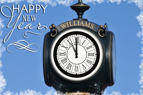 Vintage New Year Clock