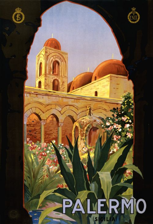Vintage Palermo Travel Poster