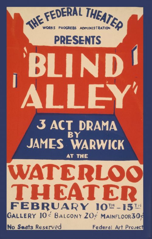 Vintage Poster Blind Alley