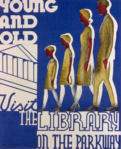 Vintage Public Library Poster