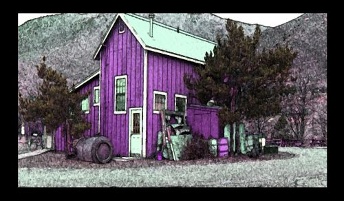 Vintage Purple House