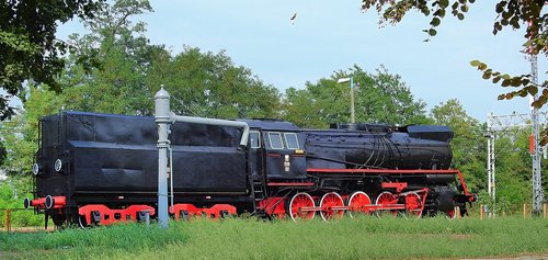 vintage steam train  locomotive  retro
