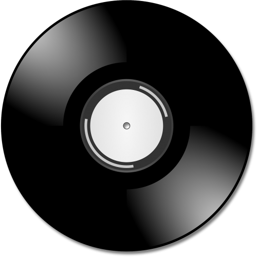 vinyl record black