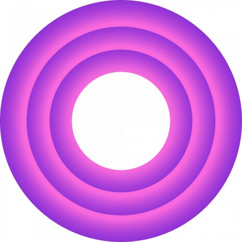 Violet Circled Image Frame