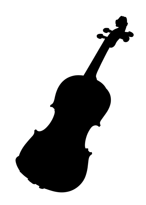 violin outlines musical instrument