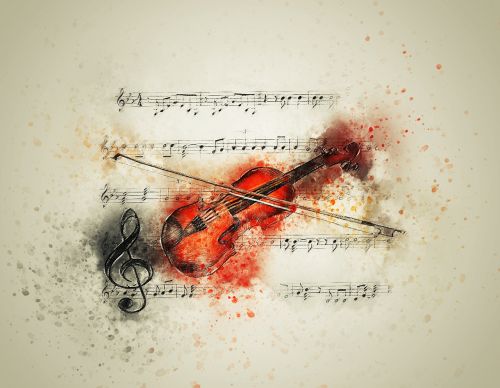 violin music notes