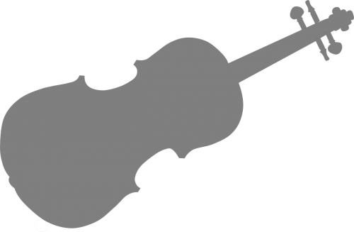 violin string instrument silhouette