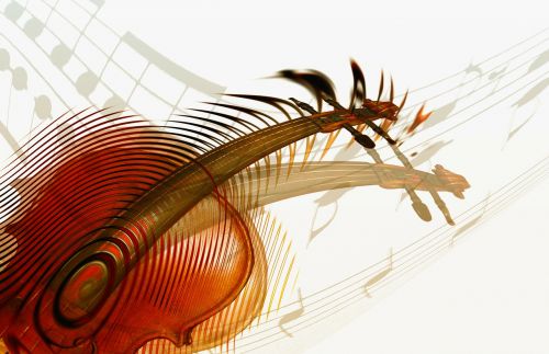 violin abstract music