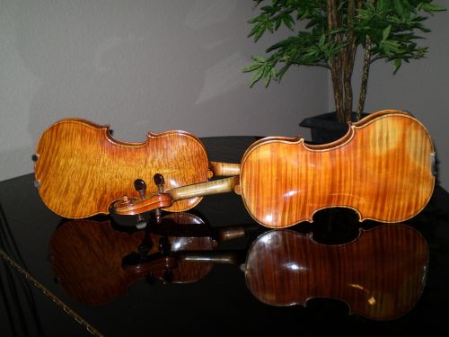 violins piano music