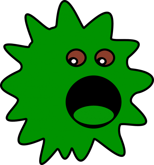 virus graphic green