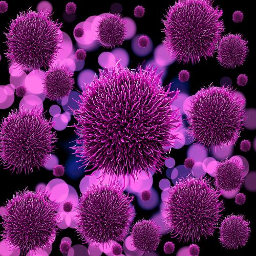 viruses germs background