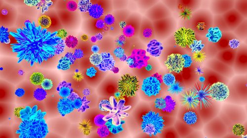 viruses abstract background