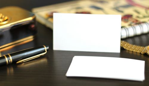 visit card business card paper