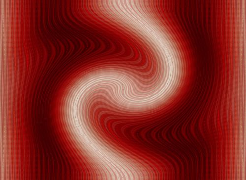 Vivid Red Wave Twist