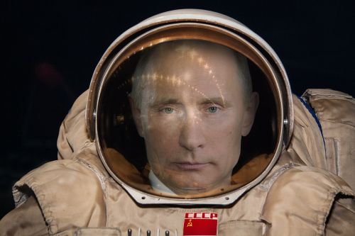 vladimir putin as a cosmonaut cosmonaut space suit