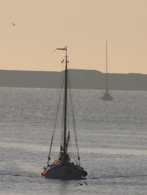 Sailing Ship At Sea