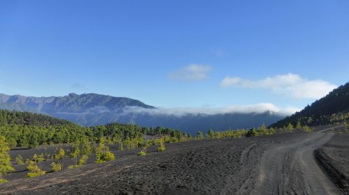 volcanic landscape palma canary islands