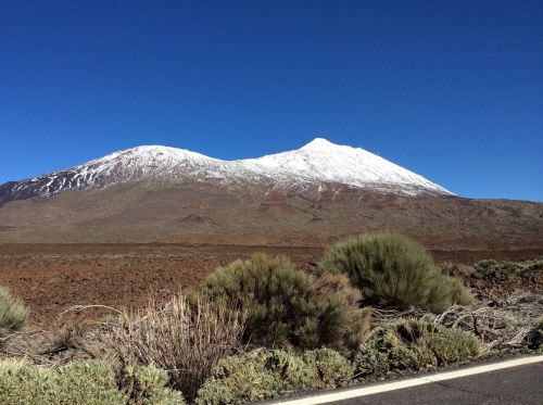 volcano tenerife snow