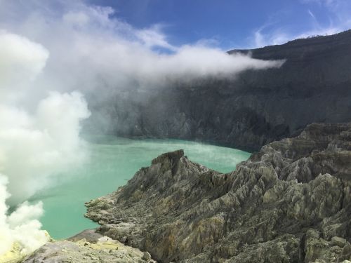 volcano kawah ijen nature