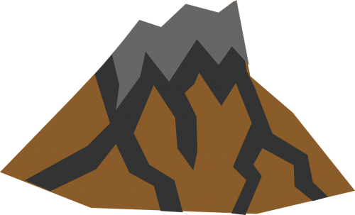 volcano mountain rocks