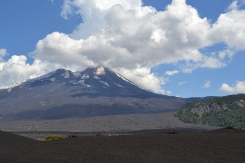 volcano nature mountain