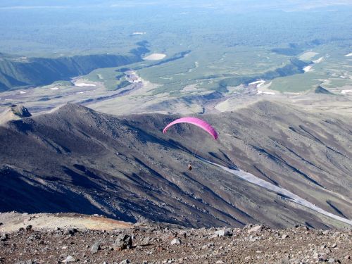 volcano the foot hang glider