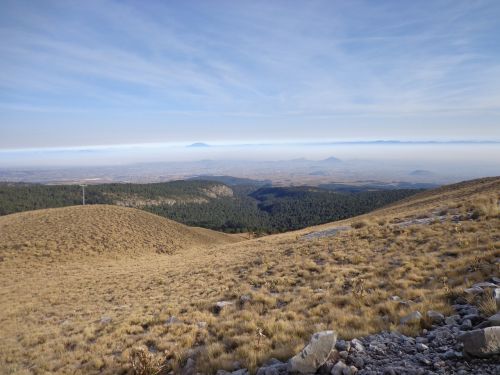 volcano nevado de toluca hillside