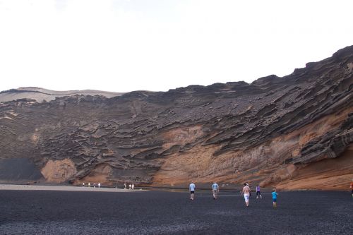 volcano crater shore