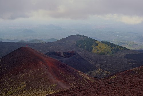 volcano  etna  lava