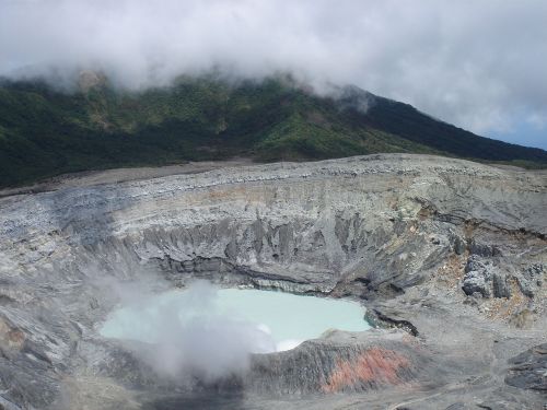 volcano fog cloud