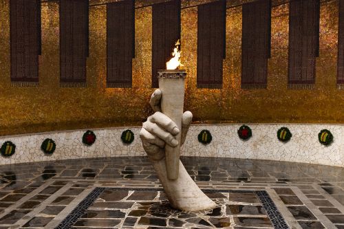 volgograd stalingrad metro station the eternal flame