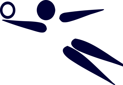volleyball player pictogram