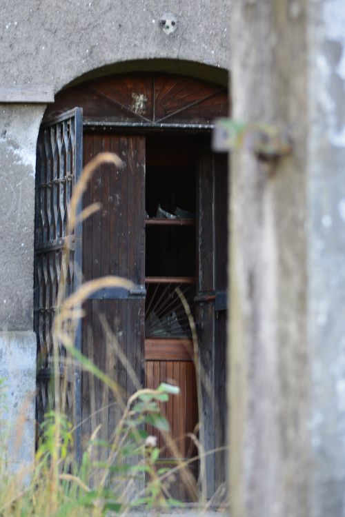 Entrance To The Abandoned Church